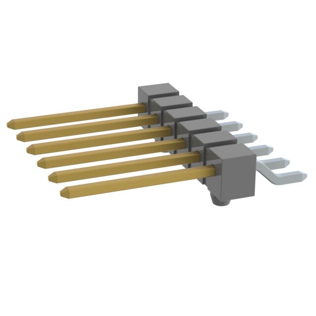 CONN HEADER SMD R/A 6POS 2.54MM