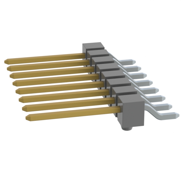 CONN HEADER SMD R/A 8POS 2.54MM