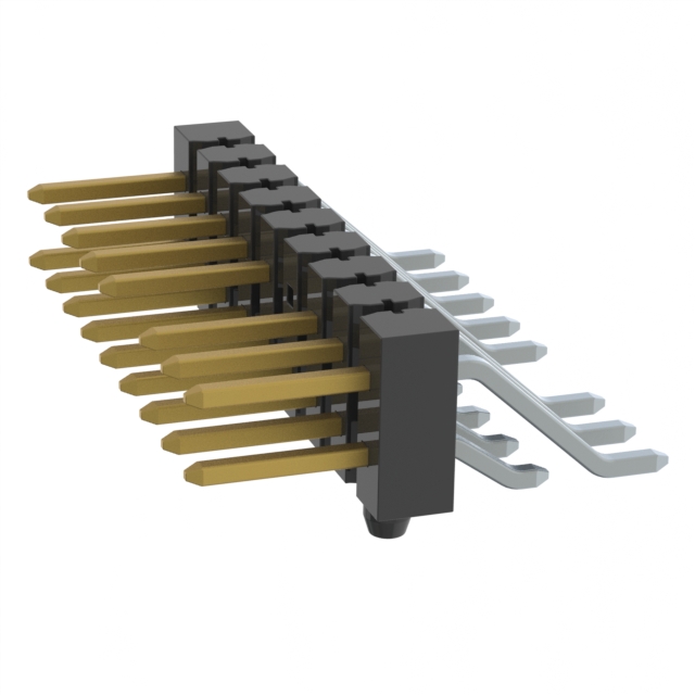 CONN HEADER SMD R/A 18POS 2.54MM