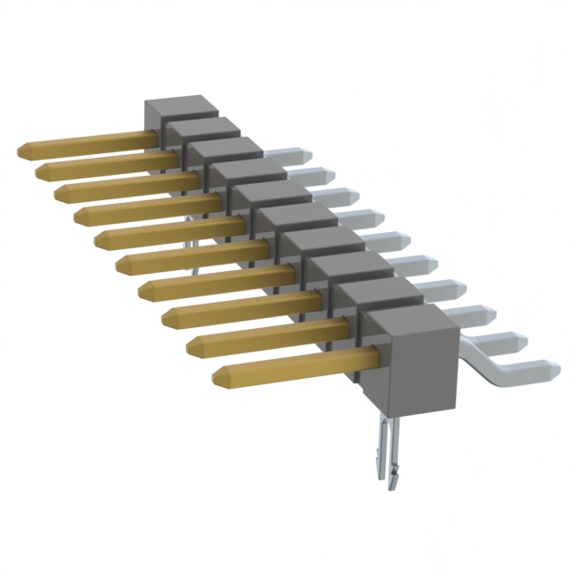 CONN HEADER SMD R/A 10POS 2.54MM