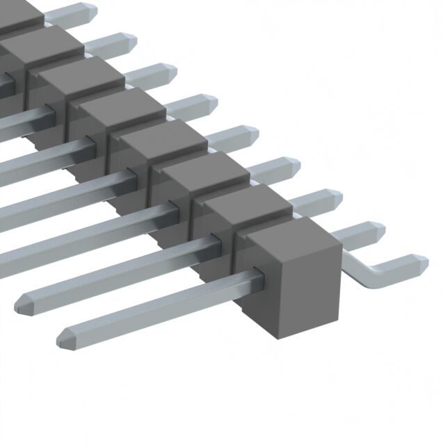 CONN HEADER SMD R/A 15POS 2.54MM