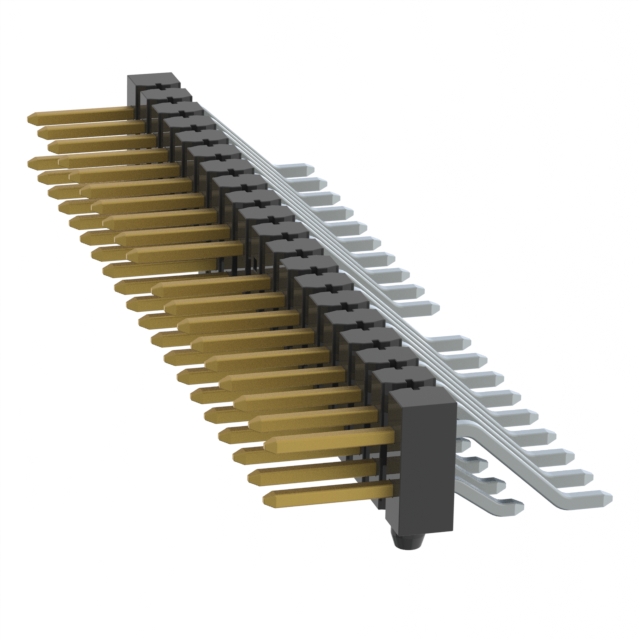 CONN HEADER SMD R/A 40POS 2.54MM