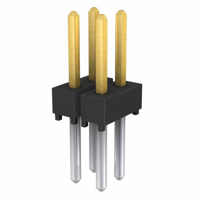 CONN HEADER VERT 4POS 2.54MM