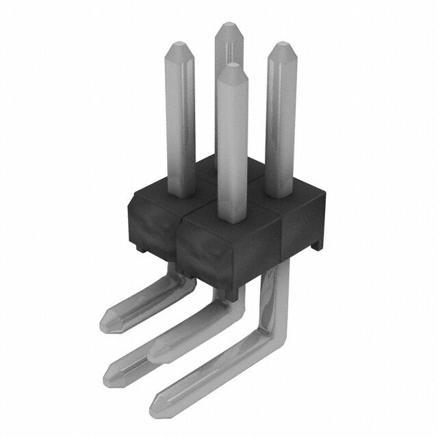 CONN HEADER R/A 4POS 2.54MM