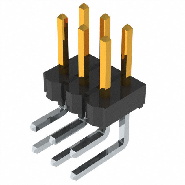 CONN HEADER R/A 6POS 2.54MM