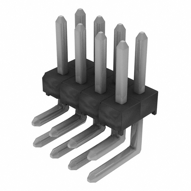 CONN HEADER R/A 8POS 2.54MM