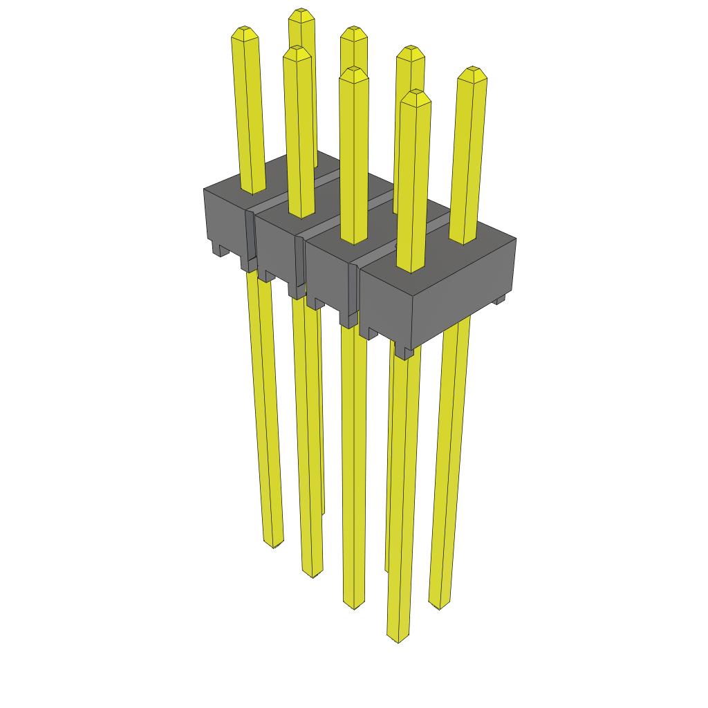 CONN HEADER VERT 8POS 2.54MM