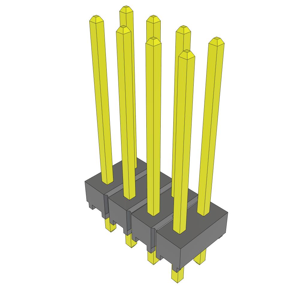 CONN HEADER VERT 8POS 2.54MM