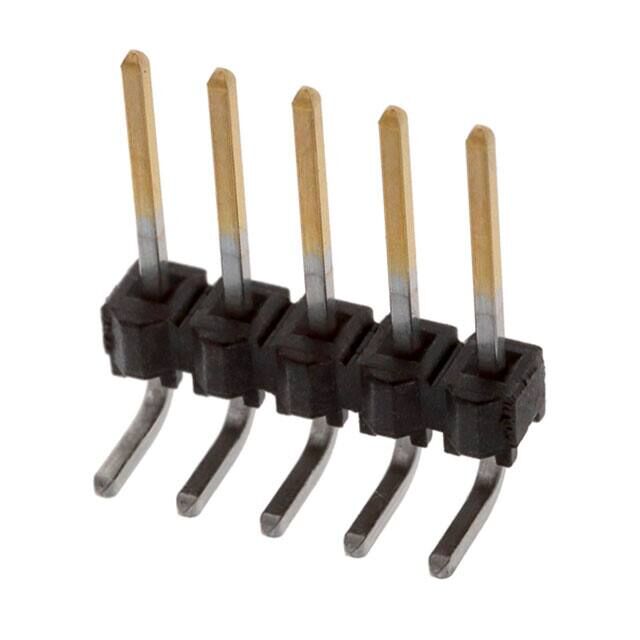 CONN HEADER R/A 5POS 2.54MM