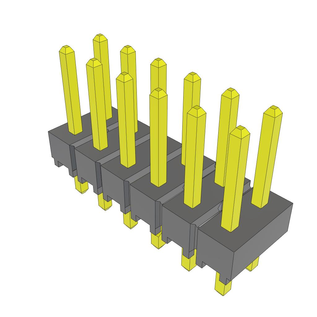 CONN HEADER VERT 12POS 2.54MM
