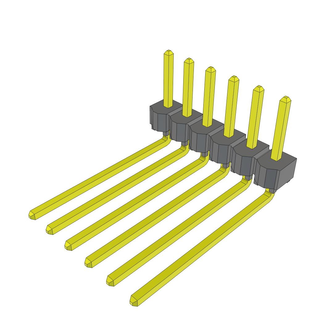 CONN HEADER R/A 6POS 2.54MM