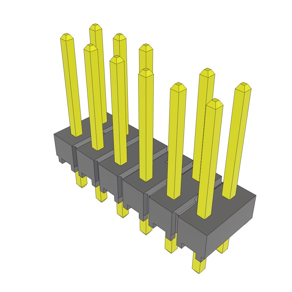 CONN HEADER VERT 12POS 2.54MM