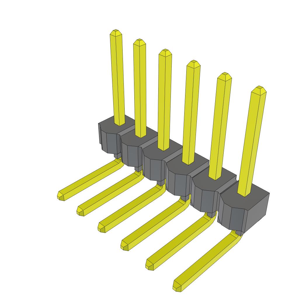 CONN HEADER R/A 6POS 2.54MM