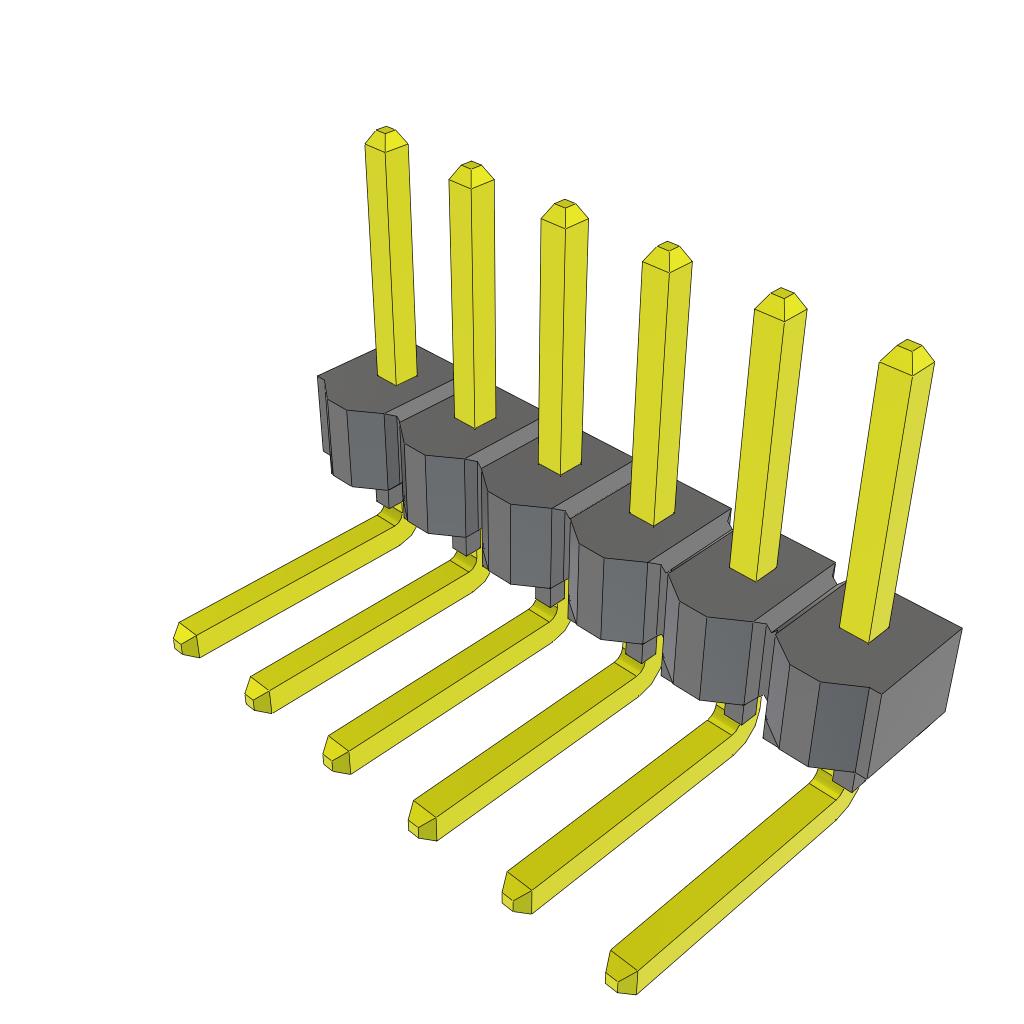 CONN HEADER R/A 6POS 2.54MM