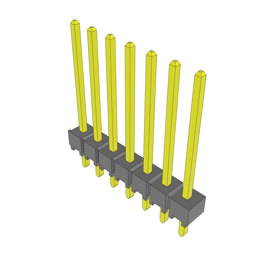 CONN HEADER VERT 7POS 2.54MM