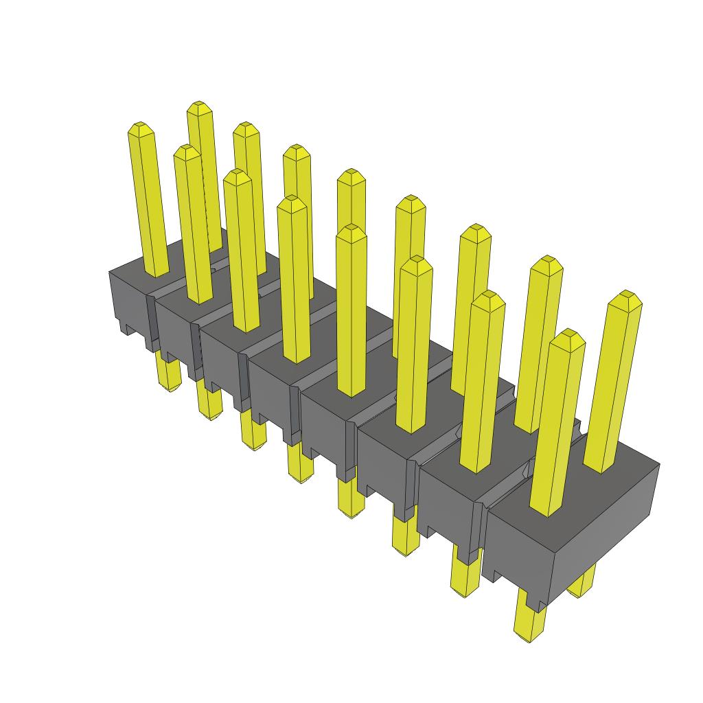 CONN HEADER VERT 16POS 2.54MM