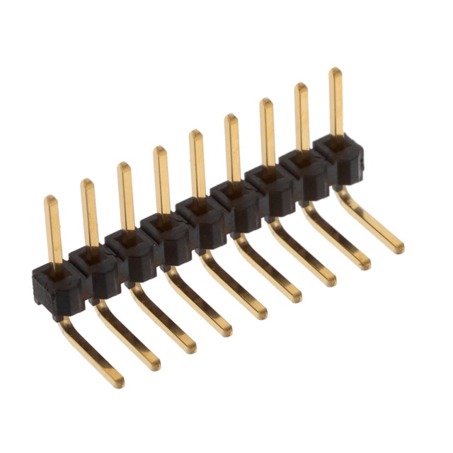 CONN HEADER R/A 9POS 2.54MM