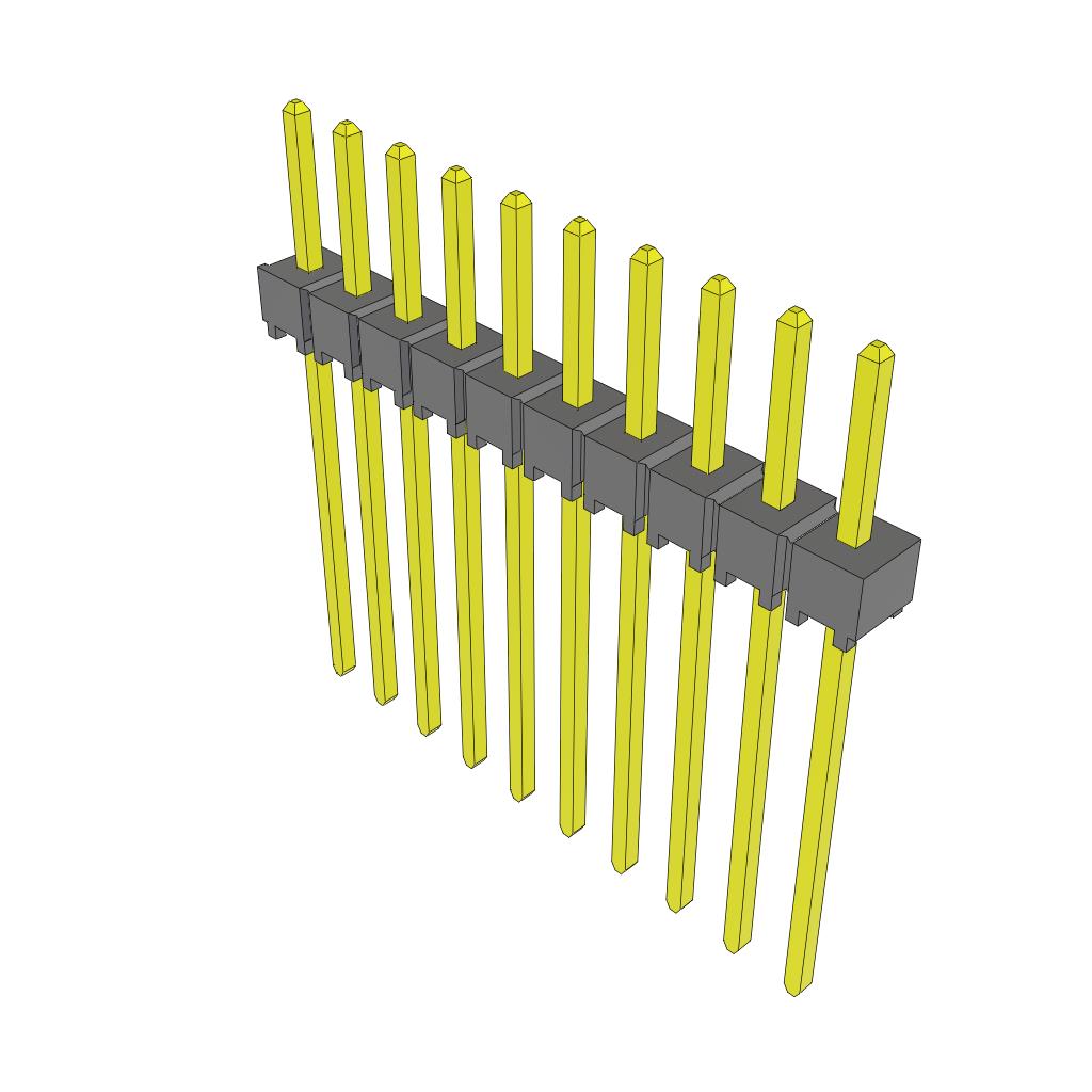 CONN HEADER VERT 10POS 2.54MM