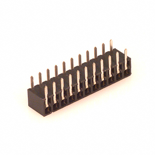CONN RCPT 22P 0.079 GOLD PCB R/A