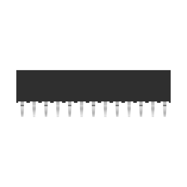 CONN RCPT 13POS 0.1 GOLD PCB