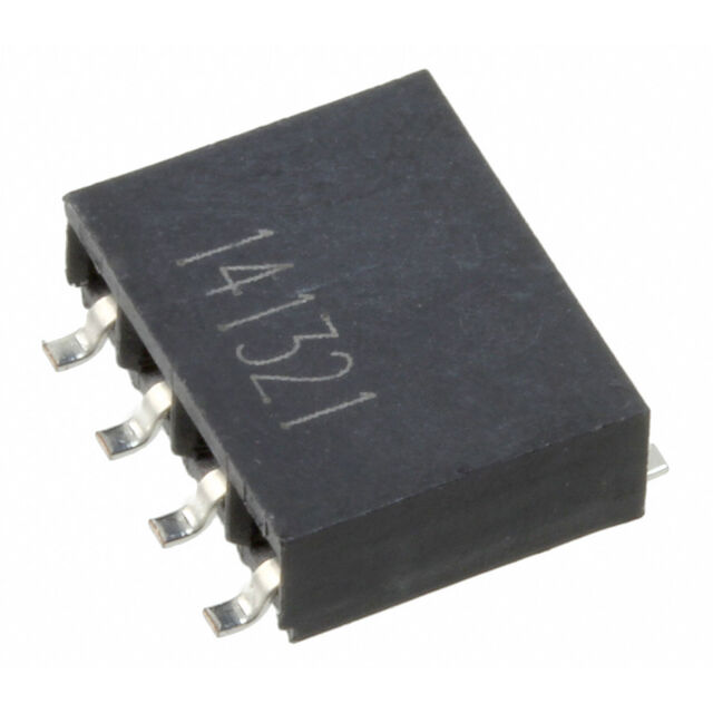 CONN RCPT 4P 0.1 TIN-LEAD SMD RA