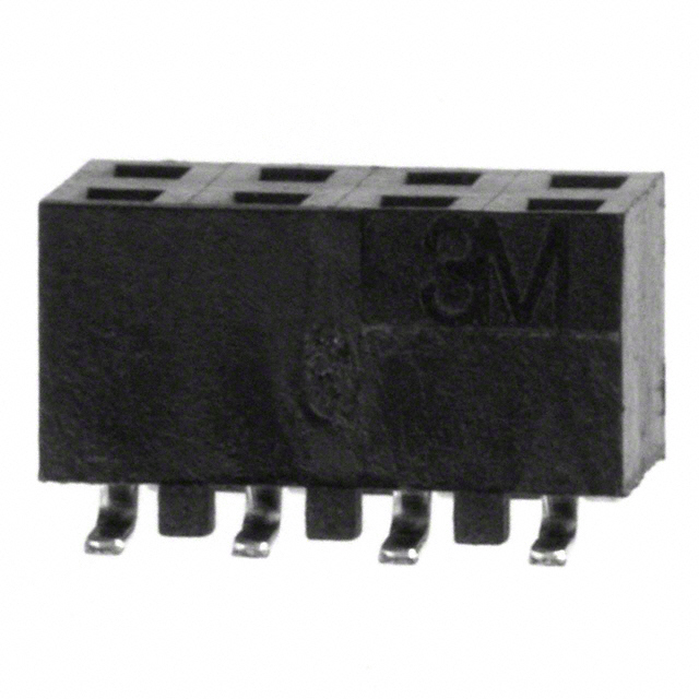 CONN RCPT 8POS 0.079 GOLD SMD