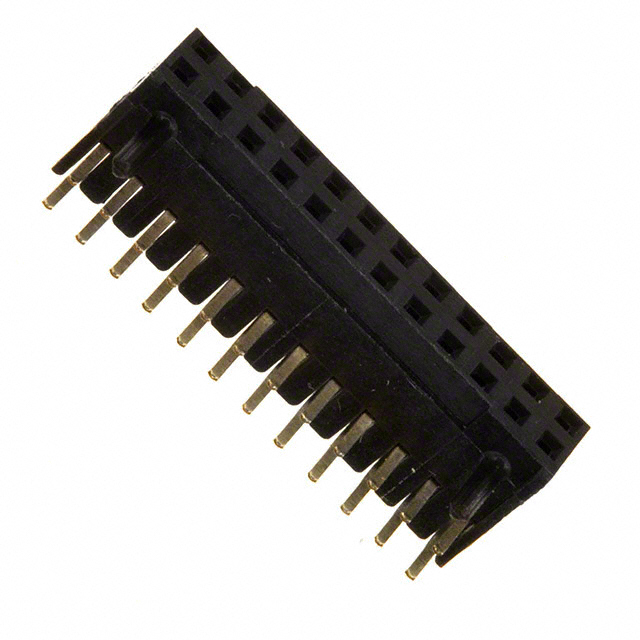 CONN RCPT 24P 0.079 GOLD PCB R/A