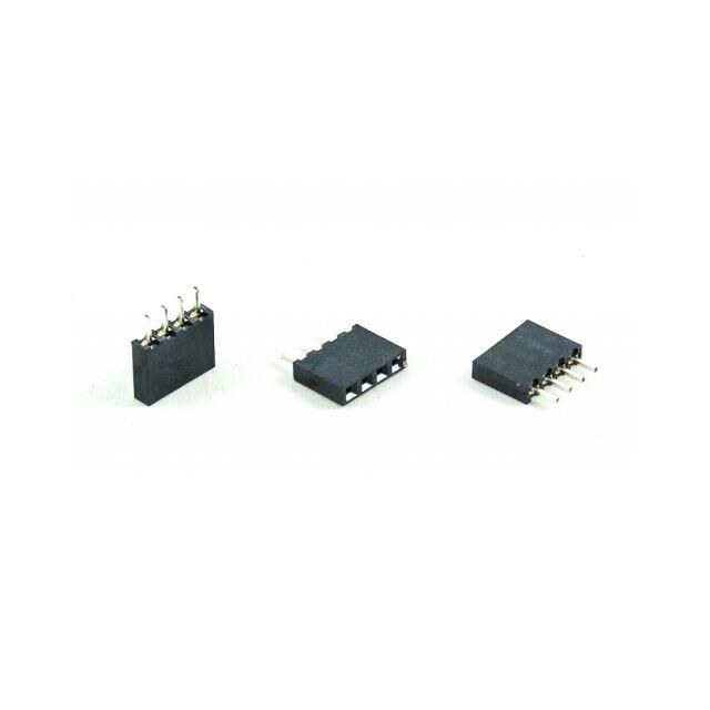 PCB SOCKET, SINGLE ROW, 4 PIN, S