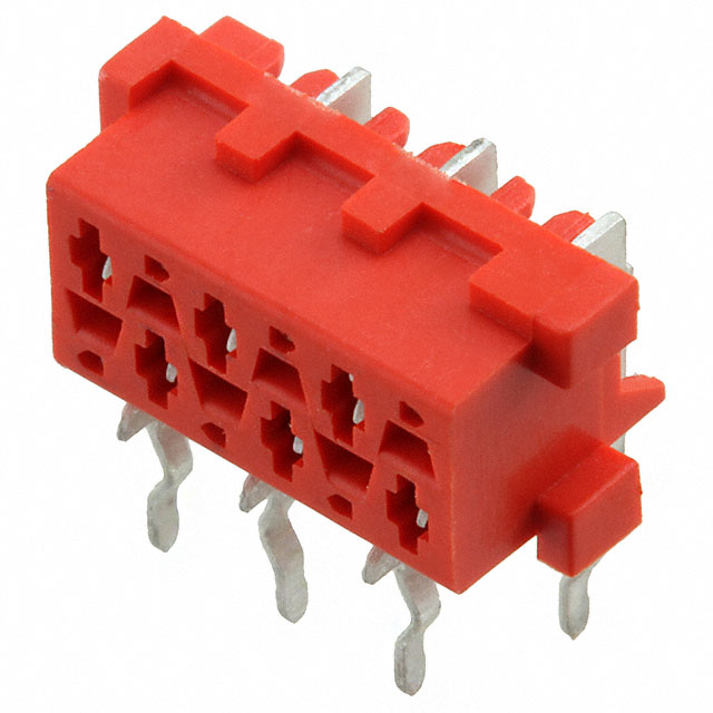 CONN RCPT 6POS 0.1 TIN PCB R/A