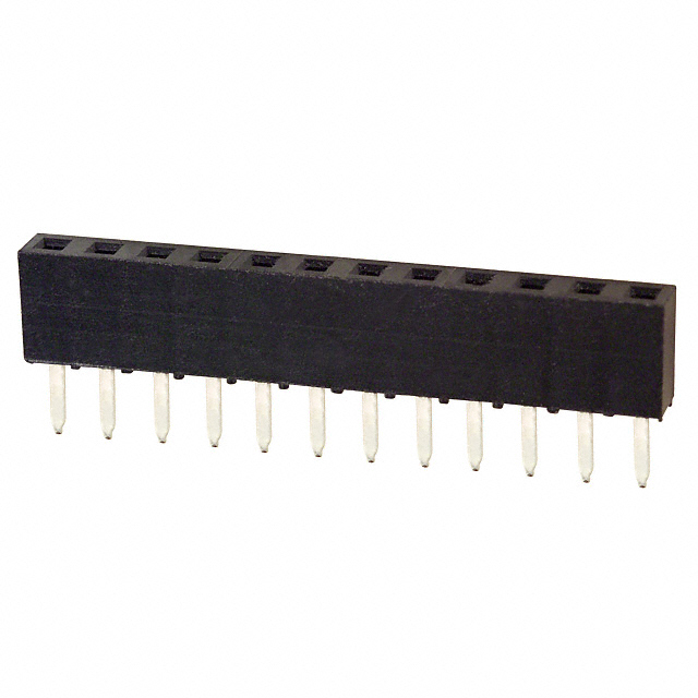 CONN RCPT 12POS 0.079 GOLD PCB