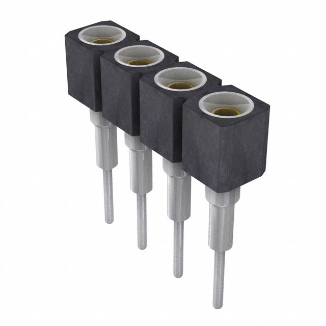 CONN SOCKET 4POS 0.1 GOLD PCB