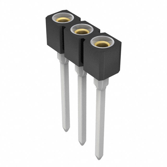 CONN SOCKET 3POS 0.1 GOLD PCB