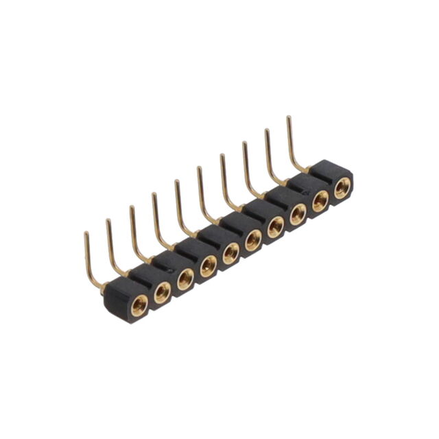 CONN RCPT 10POS 0.1 GOLD PCB R/A