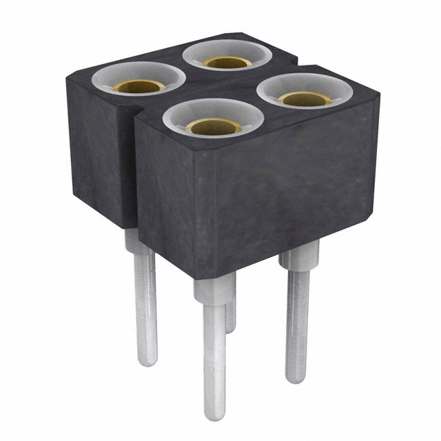 CONN SOCKET 4POS 0.1 GOLD PCB
