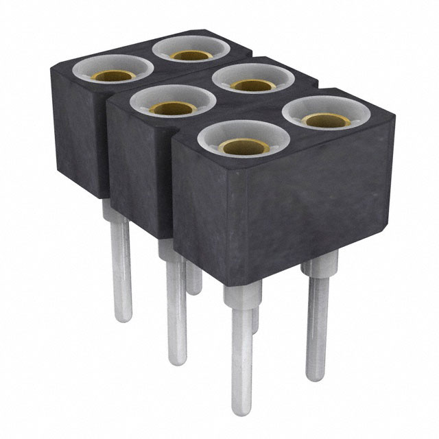 CONN SOCKET 6POS 0.1 GOLD PCB