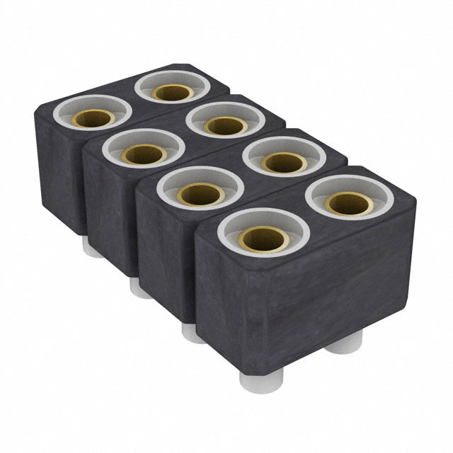 CONN SOCKET 8POS 0.1 GOLD SMD