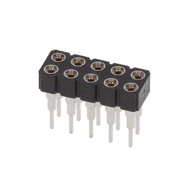 CONN SOCKET 10POS 0.1 GOLD PCB