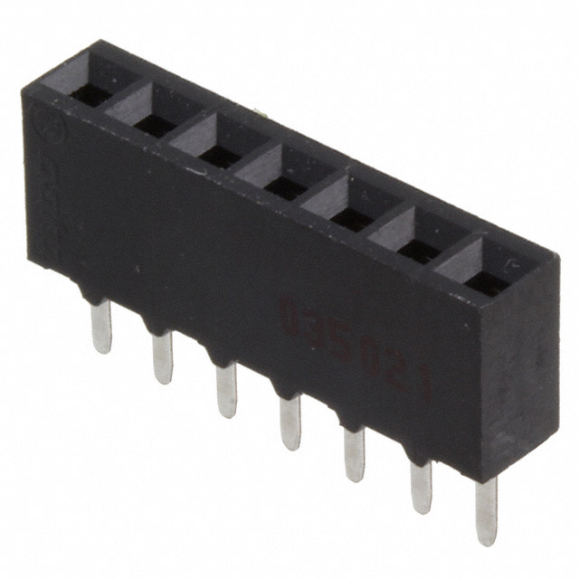 CONN RCPT 7POS 0.1 GOLD PCB