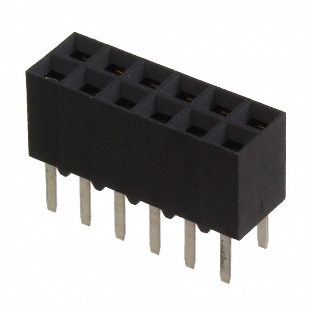 CONN RCPT 12POS 0.1 GOLD PCB