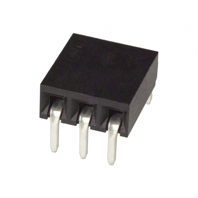 CONN RCPT 3POS 0.1 GOLD PCB R/A