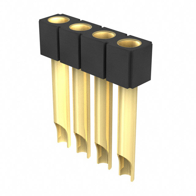 CONN RCPT 4POS 0.1 GOLD PCB