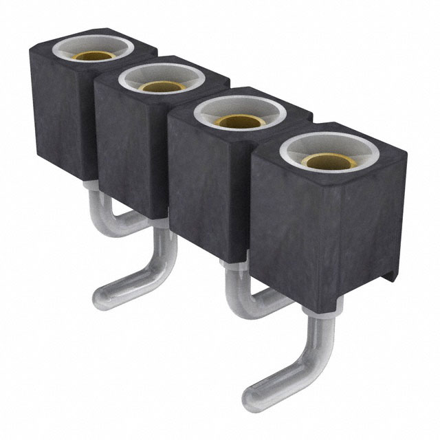 CONN SOCKET 4POS 0.1 GOLD SMD