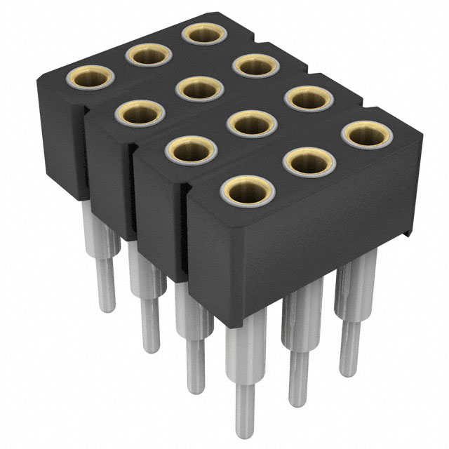 CONN SOCKET 12POS 0.1 GOLD PCB