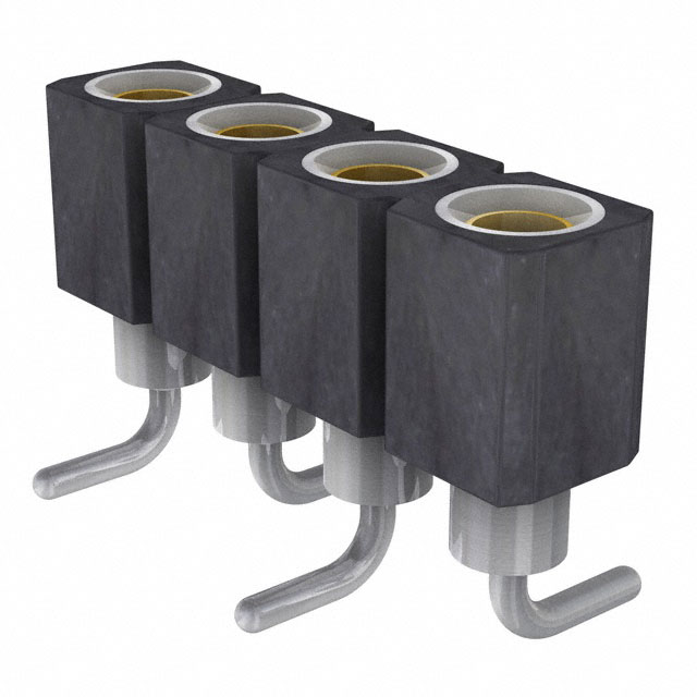 CONN SOCKET 4POS 0.079 GOLD SMD