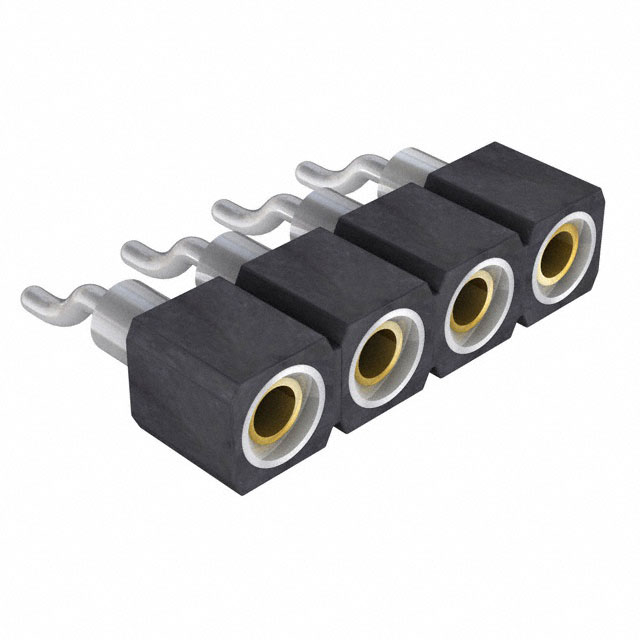 CONN SOCKET 4P 0.079 GOLD SMD RA