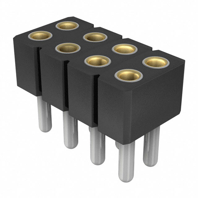 CONN SOCKET 8POS 0.079 GOLD PCB