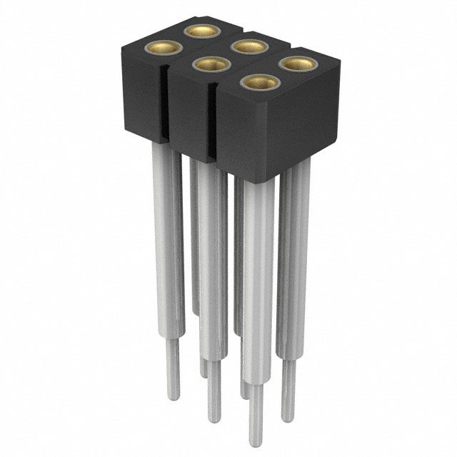 CONN SOCKET 6POS 0.079 GOLD PCB