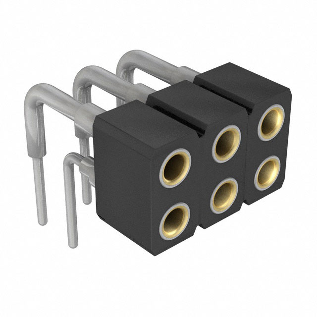 CONN SOCKET 6P 0.079 GOLD PCB RA