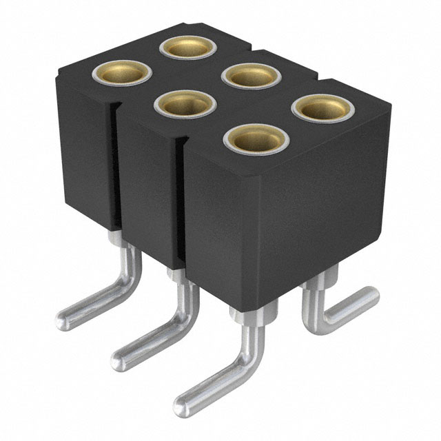 CONN SOCKET 6POS 0.079 GOLD SMD