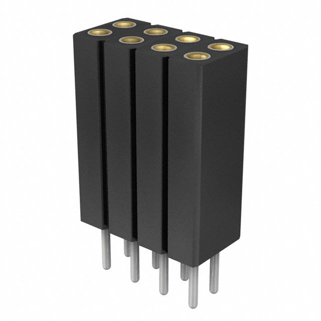 CONN SOCKET 8POS 0.079 GOLD PCB